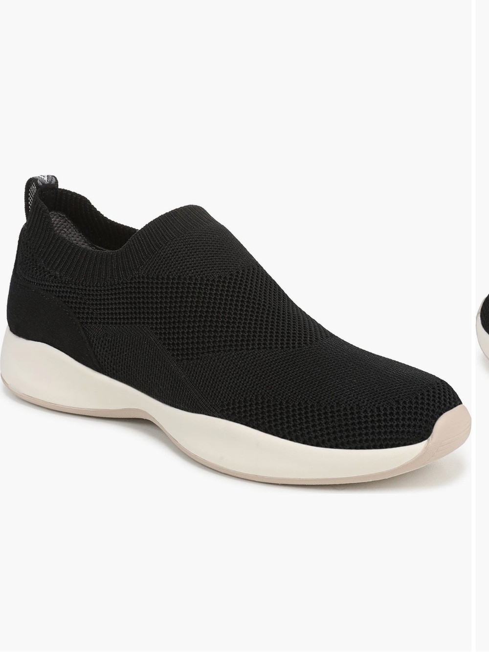 Life Stride Upbeat Black Slip On Knit Sneakers NWT Sz 10